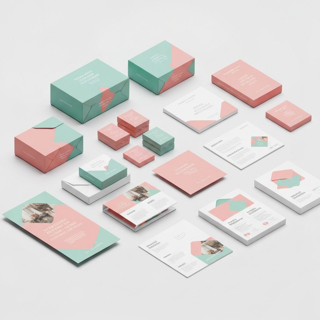 Creative brand design materials and mockups